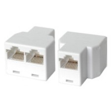 Adapter NEDIS, RJ45 (Ž) na 2x RJ45 (Ž), bijeli