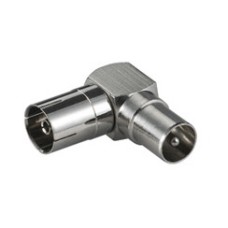 Adapter antenski GOOBAY, IEC (M) na antenski IEC (Ž), kutni, bulk