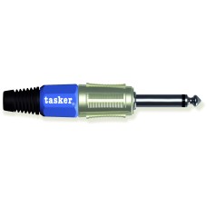 Konektor 6.35mm TS (M) za kabel, PROFI SPM6,3B TASKER, plavi