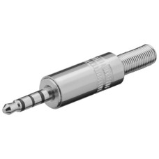 Konektor 3.5mm TRRS (M) za kabel, metalni
