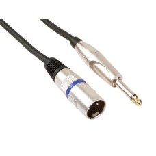 Kabel HQ POWER PAC116, mikrofonski, 6.3mm (M) na XLR (M), 6m