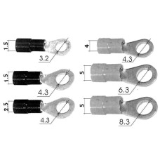 KABELSKA STOPICA 4,3x1,5mm CRVENA