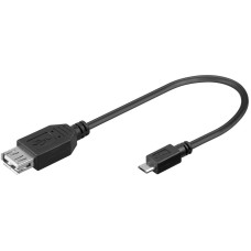 Kabel GOOBAY, USB A na USB micro B 2.0 (Ž) OTG, 0.2cm