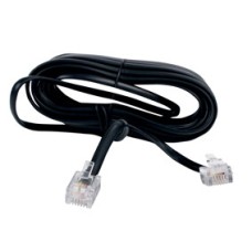 Kabel telefonski/ADSL RJ11 (M) > RJ11 (M) 6/4, 2m, crni