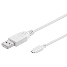 Kabel GOOBAY, USB A na USB micro B 2.0, bijeli, 1m polybag