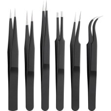 ESD pincete,set od 6 komada, nehrđajuči čelik, Goobay 41256