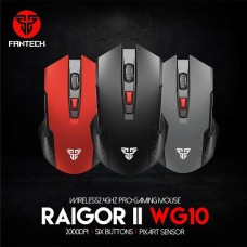Miš FANTECH Raigor II WG10-G Gaming, optički, bežični, 2000 DPI, sivi