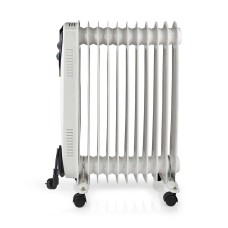 Radijator NEDIS HTOI30WT11, uljni, prijenosni, 1000/1500/2500W, 11 rebra, termostat, bijeli