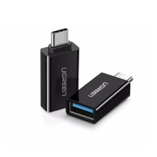 Adapter UGREEN, USB C 3.1 (M) na USB A 3.0 (Ž) OTG, crni, ABS