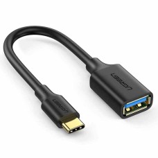 Kabel UGREEN, USB C (M) na USB A 3.0 (Ž) OTG, crni, 15cm