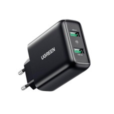 Kućni punjač UGREEN, 36W, 2x USB A, QC 3.0, crni