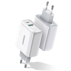 Kućni punjač UGREEN, 38W, USB A, USB C, bijeli