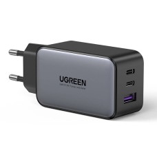 Kućni punjač UGREEN, 65W, 2x USB C, USB A, crni