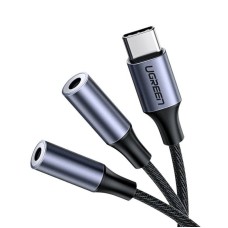 Kabel UGREEN, USB C (M) na 2x 3.5mm (Ž), 20cm
