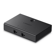 Data Switch UGREEN, USB A 2.0 na 2x USB B, crni