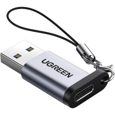Adapter UGREEN, USB A 3.0 (M) na USB C 3.1 (Ž), sivi