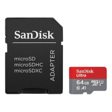 Memorijska kartica SANDISK SDSQUAB-064G-GN6MA, Ultra microSDHC, 64GB, A1 Class 10 UHS-I, 140MB/s + SD Adapter