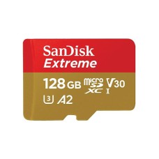 Memorijska kartica SANDISK SDSQXAA-128G-GN6MA, Extreme microSDXC, 128GB, A2 C10 V30 UHS-I U3, 190MB/s + SD Adapter Memorijska kartica SANDISK SDSQXAA-128G-GN6MA, Extreme microSDXC, 128GB, A2 C10 V30 UHS-I U3, 190MB/s + SD Adapter