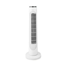 Ventilator podni NEDIS FNTR13CWT40 tower, 50W, daljiski upravljač, 2 brzine, crno bijeli