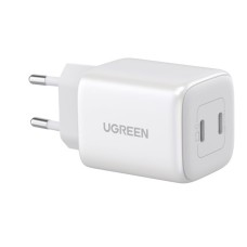 Kućni punjač UGREEN, Nexode Mini, 45W, 2x USB C, bijeli
