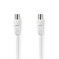 Kabel NEDIS, antenski (M) na (Ž), bijeli, 2, ravni, polybag Kabel NEDIS, antenski (M) na (Ž), bijeli, 2, ravni, polybag