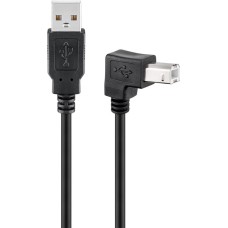 Kabel GOOBAY, USB A 2.0 (M) na USB B 2.0 (M), kutni, 2m