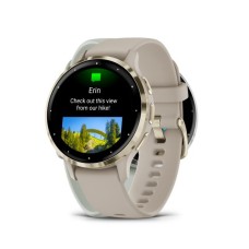Pametni sportski sat GARMIN Venu 3S French Gray Soft Gold, 010-02785-02