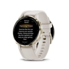 Pametni sportski sat GARMIN Venu 3S Ivory Soft Gold,010-02785-04