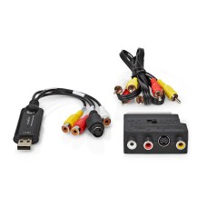 Video Grabber NEDIS VGRRU101BK A/V cable, Scart, USB A 2.0