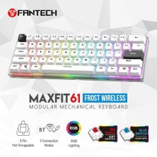 Tipkovnica FANTECH MaxFit 61 MK857, RGB, bežična, mehanička, bijela Tipkovnica FANTECH MaxFit 61 MK857, RGB, bežična, mehanička, bijela