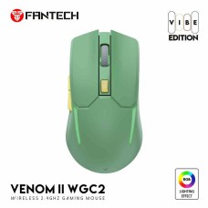 Miš FANTECH Venom II Vibe, optički, bežični, 4000 DPI, gaming, zeleni