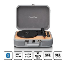 Gramofon LENCO TT-116GY, sa zvučnicima, Bluetooth 5, RCA izlaz, AUX ulaz, USB B PC kodiranje, 33,45 i 75 RPM