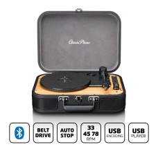 Gramofon LENCO TT-116BK, sa zvučnicima, Bluetooth 5, RCA izlaz, AUX ulaz, USB B PC kodiranje, 33,45 i 75 RPM