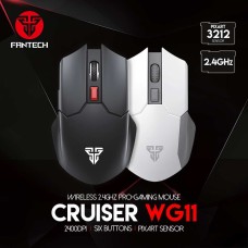 Miš FANTECH Cruiser WG11-B Gaming, bežični, 2400 DPI, crni