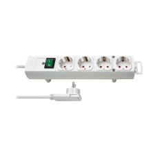 Kabel produžni BRENNENSTUHL, 4 mjesta, 1.5mm2, utičnice 90°, 2m, bijeli
