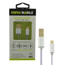 Kabel MAXMOBILE, USB A na USB micro B 2.0, srebrni, 1m