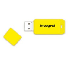 Memorija USB A 2.0 FLASH DRIVE, 16 GB, INTEGRAL NEON, žuti