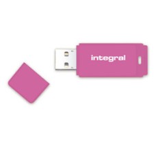 Memorija USB A 2.0 FLASH DRIVE, 32 GB, INTEGRAL NEON, pink