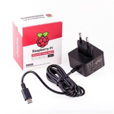 Napajanje RASPBERRY, original, za Raspberry Pi 4, USB C, 3A, crno