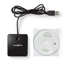 Čitač osobnih iskaznica za e-Građani NEDIS CRDRU2SM1BK, USB A
