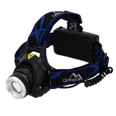 Baterijska svjetiljka naglavna punjiva, 6W Cree XM-L + 2x3,7V baterija, Cattara
