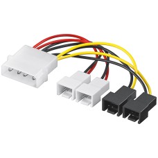 Kabel GOOBAY, adapter za PC vent., 5.25in M > 2x 12 V/2x 5 V Kabel GOOBAY, adapter za PC vent., 5.25in M > 2x 12 V/2x 5 V