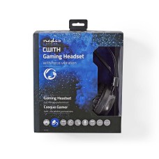 Slušalice NEDIS GHST400BK, 3.5mm, USB A, crne
