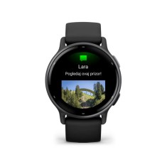 Pametni sportski sat GARMIN Vivoactive 5 010-02862-10, Slate crni remen