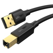 Kabel UGREEN USB A 2.0 (M) na USB B 2.0 (M), Print, 5m, crni