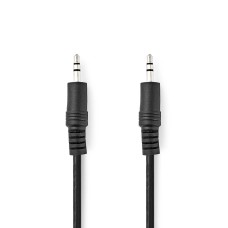 Kabel NEDIS CAGL22000BK10, audio stereo, 3.5mm (M) na 3.5mm (M), 1m