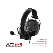 Slušalice FANTECH Alto MH91, gaming, žične, USB A, 3.5mm, mikrofon, crne
