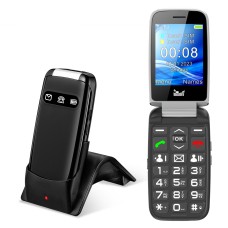 Mobitel MEANIT Senior Flip Max, crni Mobitel MEANIT Senior Flip Max, crni