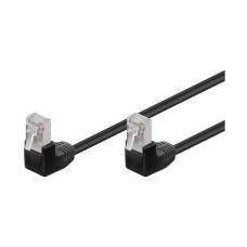 Kabel GOOBAY 96079, Patch, CAT 5e F/UTP, 2x kutni, crni, 2m