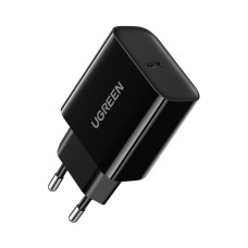 Kućni punjač UGREEN, 20W, USB C, Power Delivery, Quick Charge 4.0, crni